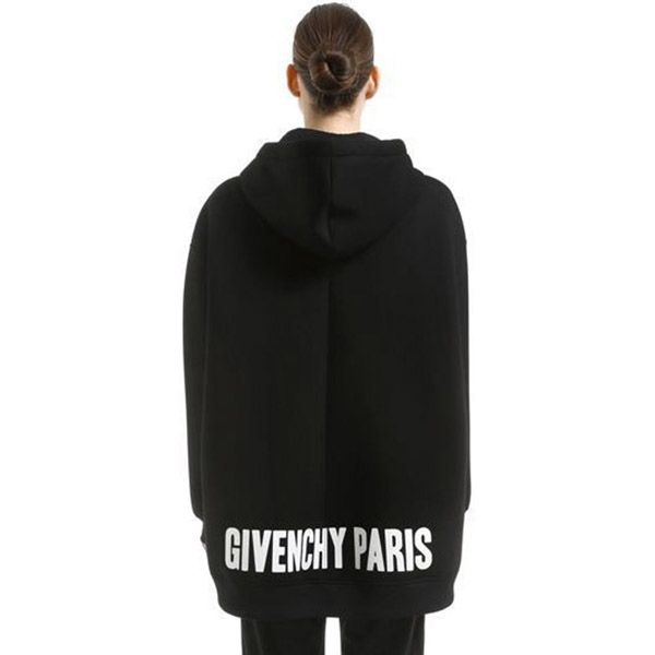 日本未入荷 ジバンシィ コットンパーカー 偽物 PARISバックプリント