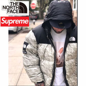 ペーパーヌプシ 偽物 シュプリーム ノースフェイス 偽物 The North Face Paper Print Nuptse Jacket 紙ヌプシ 欲しい超限定