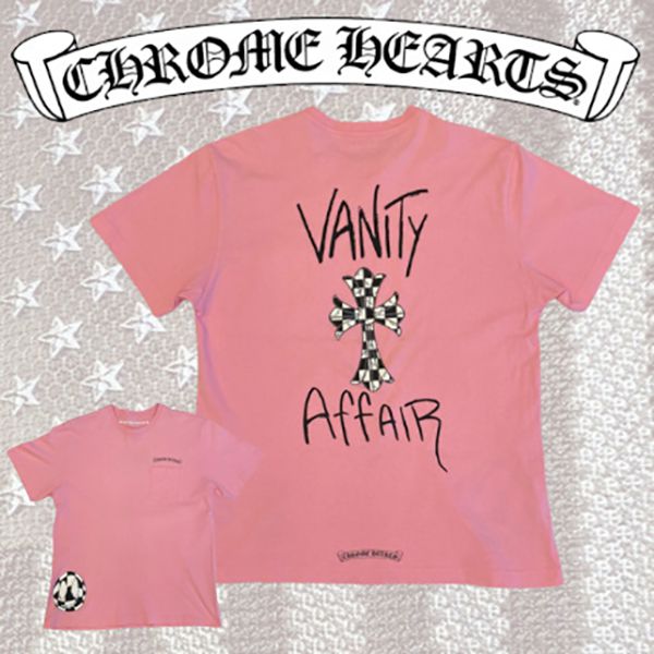 クロムハーツ マティボーイ バニティ ピンク Tシャツ 偽物 ギフトに最適