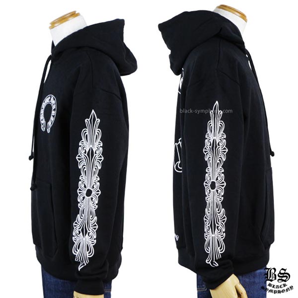 クロムハーツ パーカー コピー◆早い者勝ち◆Chrome Hearts ホースシュー&フローラルクロス