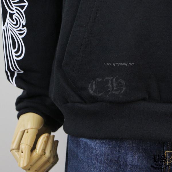 クロムハーツ パーカー コピー◆早い者勝ち◆Chrome Hearts ホースシュー&フローラルクロス