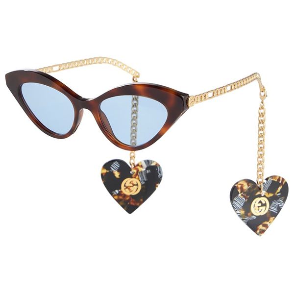 ★グッチ メガネ スーパーコピー★Tortoiseshell cat-eye ラウンドサングラス