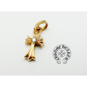 2023新作大人気 インボイス クロムハーツ スーパーコピー CHクロスベビーファット 偽物/Chrome Hearts 2ダイヤ/金22ｋ