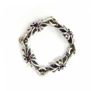 18AW CHROME HEARTS クロムハーツスーパーコピー リング タイニーE CH プラス ルビー