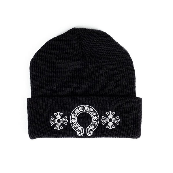 クロムハーツ ニット帽 コピー マティ ボーイ ブラック \'CHOMPER\' BEANIE