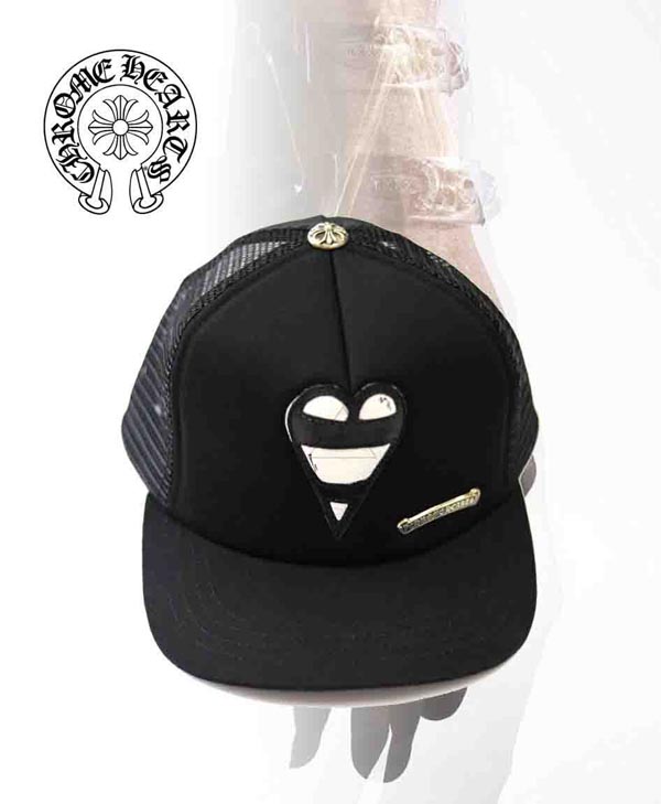 CHROME HEARTS クロムハーツ レプリカ メッシュキャップ CH Matty boy Heart Leather Trucker Cap