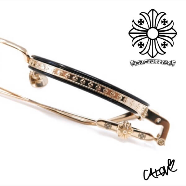 クロムハーツ メガネ パロディ【Opti Gush Glasses】CHプラス◆メガネ