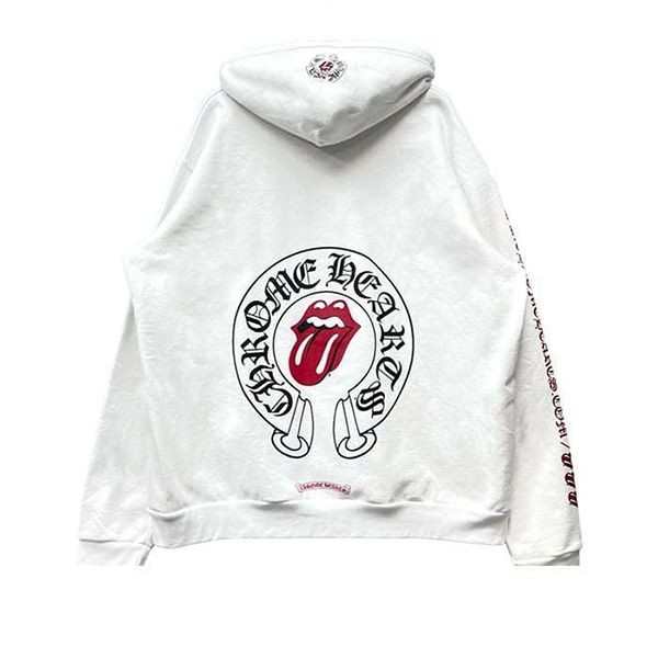【クロムハーツ コピー】パーカー ホワイト The Rolling Stones