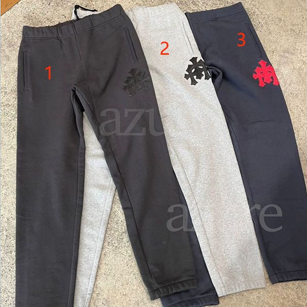クロムハーツCH◆スウェットパンツ コピーワイノットクロスレザーパッチ