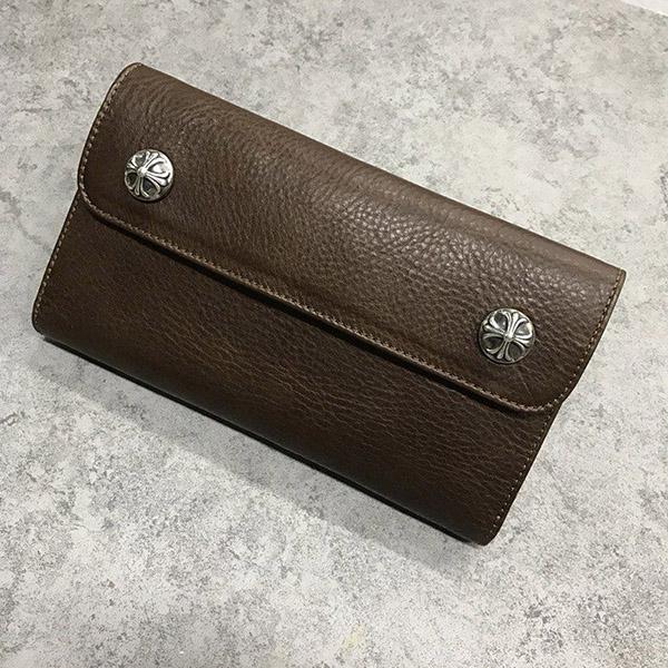 クロムハーツ 財布 コピーウェーブ クロスボタン