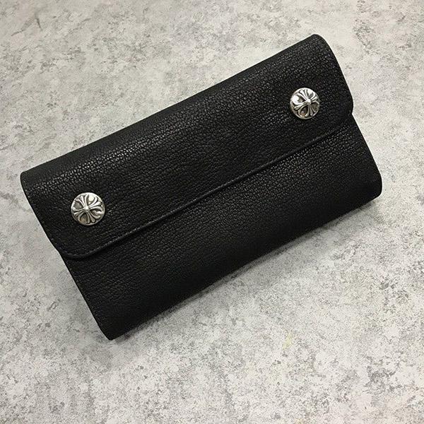 クロムハーツ 財布 コピーウェーブ クロスボタン