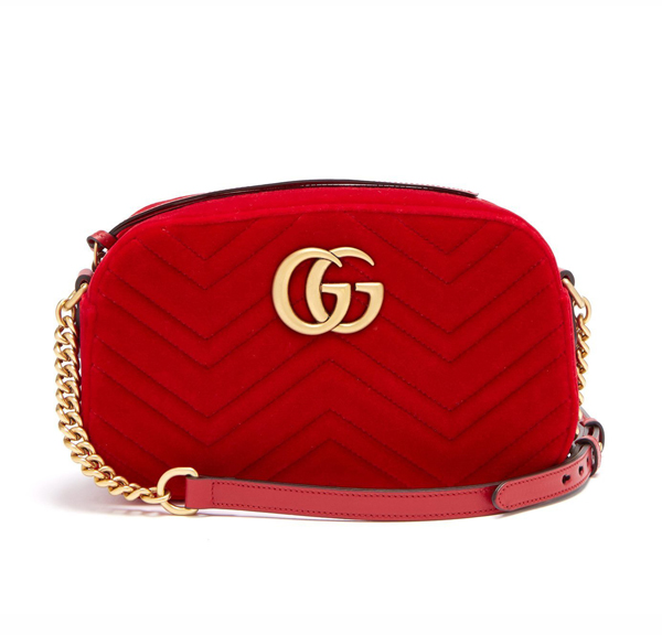 2021限定グッチ ショルダーバッグ 偽物 GG Marmont 4476329QIBT6433 レッド