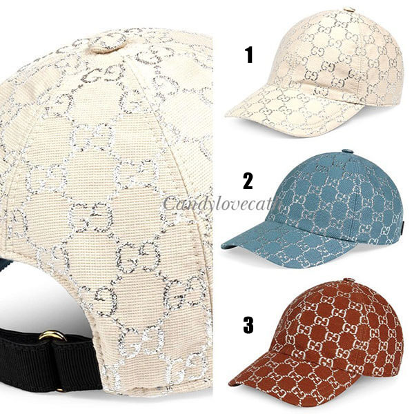 グッチ キャップ コピー∞GGラメ ベースボールキャップ GG metallic baseball☆631953 3HK75 9060