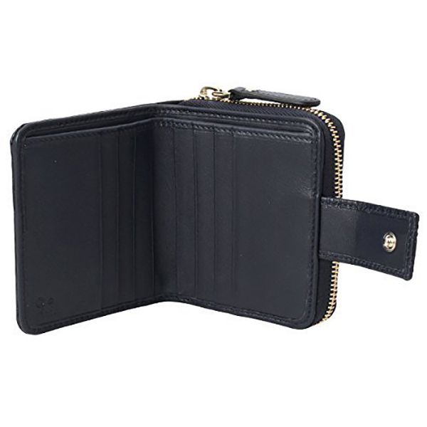 大人気 グッチ 財布 偽物 GG シマ レザー折りたたみ コンパクト財布449395 BMJ1G
