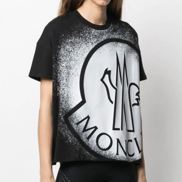 モンクレール Tシャツ 偽物 激安 ビッグロゴ プリント レディース Tシャツ トップス カットソー
