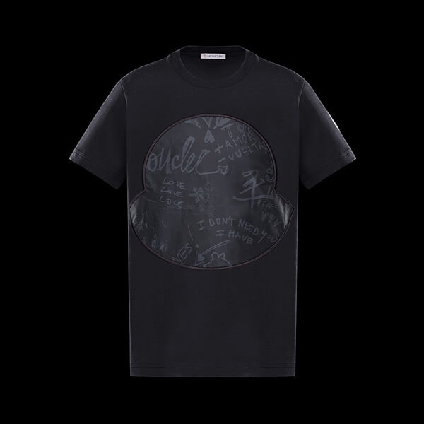 大人もOK 12-14 モンクレール キッズ パロディ アンファン Tシャツ 9568C7002083092T999