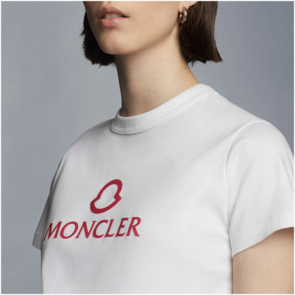 22SS◆モンクレール◆ロゴ コットンジャージー Tシャツ 偽物