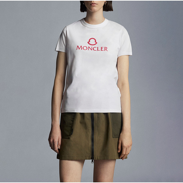 22SS◆モンクレール◆ロゴ コットンジャージー Tシャツ 偽物