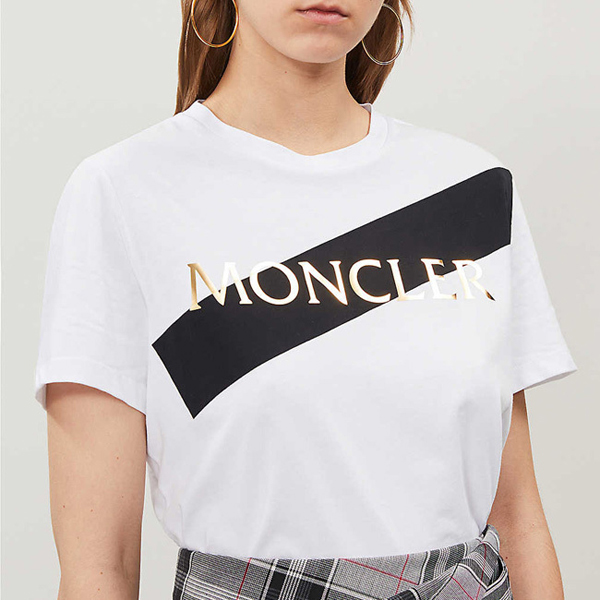 モンクレール tシャツ 激安★モンクレールスーパーコピー モンクレール ★メタリック ロゴ 半袖 Tシャツ