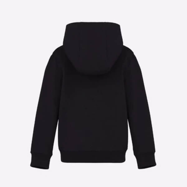 ディオール キッズ 14a 偽物 大人OK◆ディオールロゴ◆フード付き コットンパーカーBLACK