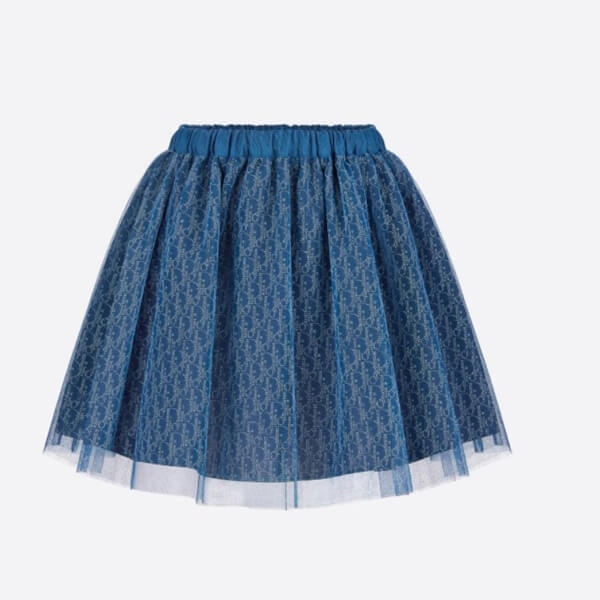 大人もOK◆ディオール コピー ベビー服 ディオール ふんわりスカート ブルー パーティー ボトムス