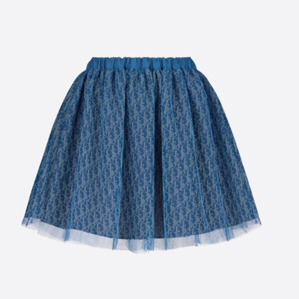 大人もOK◆ディオール コピー ベビー服 ディオール ふんわりスカート ブルー パーティー ボトムス