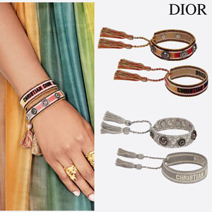 J\'Aディオール ブレスレットセット コピー オブリーク アンティーク パラディウム チャーム BRACELET SET B1071ADRMT_D828