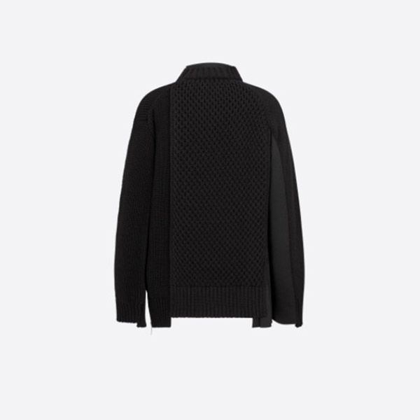 ディオール ジャケット 偽物 SACAI ニット ハイブリッド ウール 213M439AT453_C989