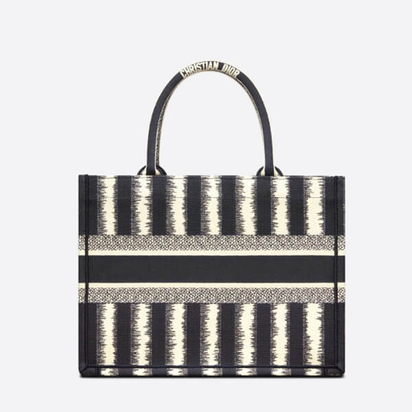 ディオール ブックトート コピー BOOK TOTE スモールバッグ D-Stripes エンブロイダリー M1296ZRFQ_M928