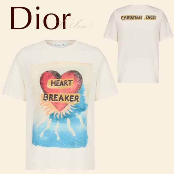 ディオール Tシャツ 偽物 トップス 半袖 コットン リネン 男女 プレタ 新作