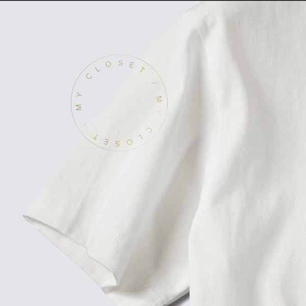 ディオール Tシャツ パロディ ロゴ コラボ レイモンド 半袖 刺繍 コットン 白