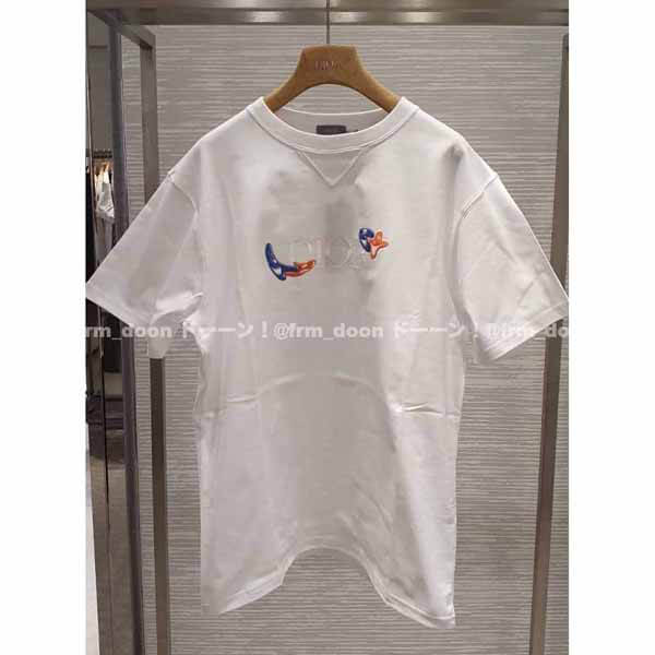 【ディオール Tシャツ 偽物】21/22AW AND KENNY SCHARF オーバーサイズ Tシャツ 193J685D0554_C986