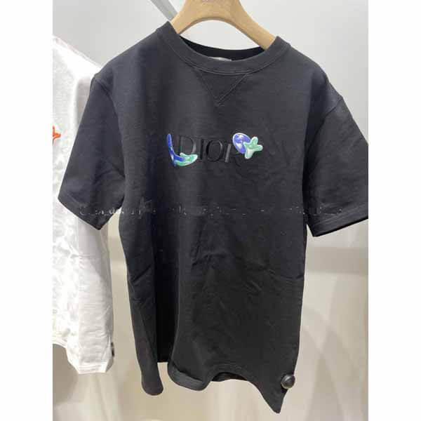 【ディオール Tシャツ 偽物】21/22AW AND KENNY SCHARF オーバーサイズ Tシャツ 193J685D0554_C986