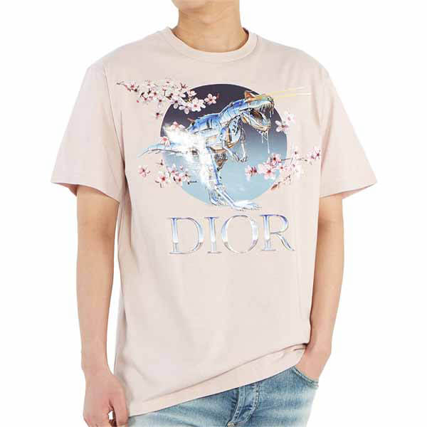 ディオール x Sorayama 偽物 ロゴプリント Tシャツ☆2色