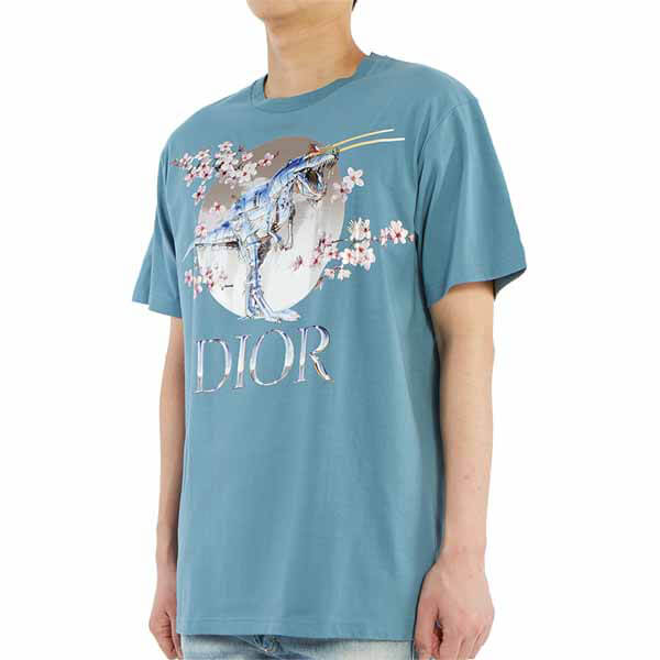 ディオール x Sorayama 偽物 ロゴプリント Tシャツ☆2色