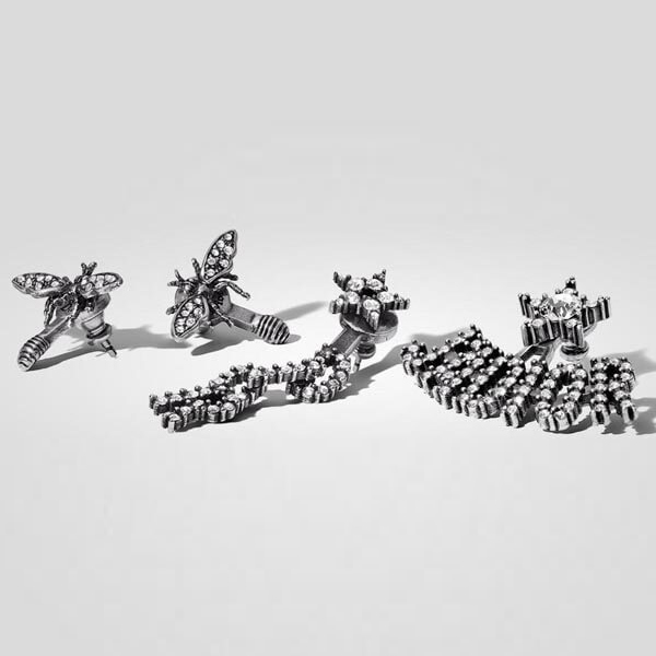 ディオール ピアス 偽物 21AW Christian ディオールスーパーコピー 超レア！パラジウムピアスJ\'ディオール & Bee