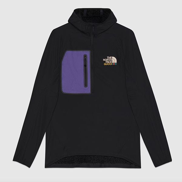 注目コラボ ノースフェイス グッチ 偽物 フリース プルオーバー663909ZM0C11071