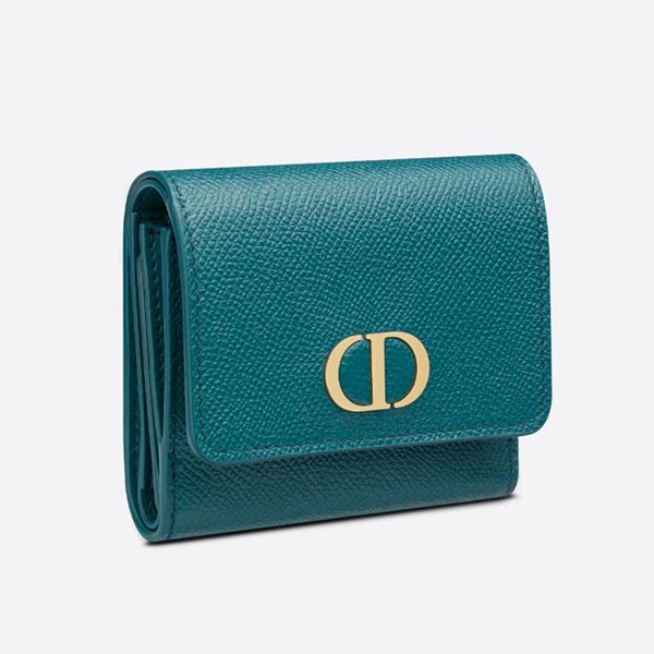 【ディオール 財布 偽物】30 MONTAIGNE ウォレット ブルー 21SSS 2057UTZQ_M928s