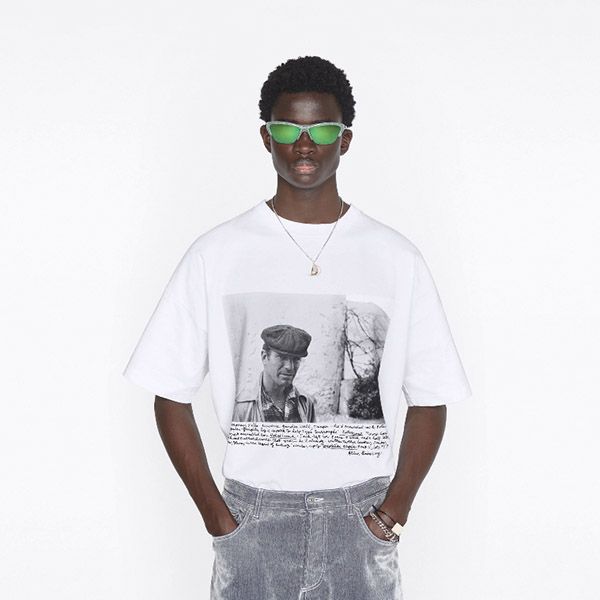 お洒落に ディオール AND JACK KEROUAC オーバーサイズ Tシャツ 偽物 293J673A0554_C089