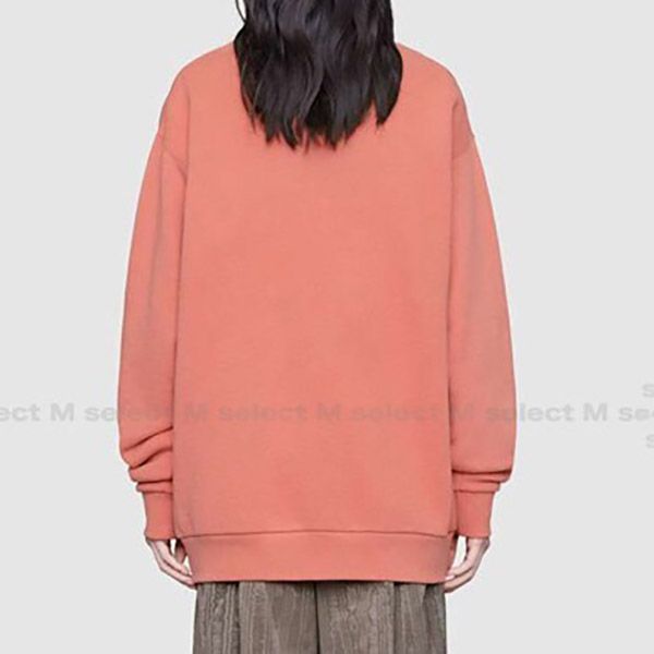 完売前に【グッチ トレーナー 偽物】ラム パッチ付き オーバーサイズ スウェット