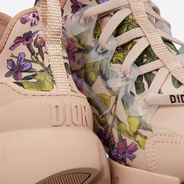 ディオール スニーカー 偽物 D-CONNECT スニーカー Fleurs du Printemps テクニカルファブリック