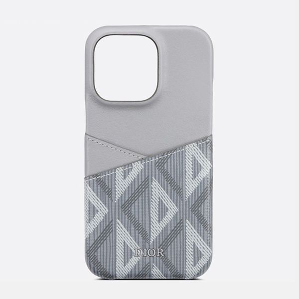 限定希少ディオール iPhone13proケース 偽物 CD Diamond スムースカーフスキン 2色 2ESPC007CDP_H43E