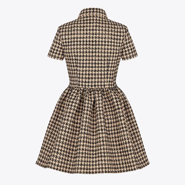 【22SSNEW】ディオール ワンピース コピー women/NATURAL DIOR DAY DRESS 千鳥格子ドレス