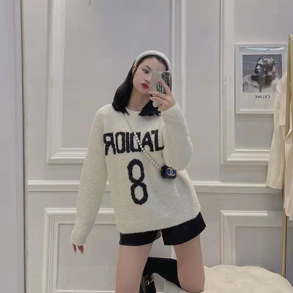 新作2021-22AW ディオール セーター 偽物  J\'ADIOR 8\' 大人気！154S55AM114_X0810 注目度抜群！ 
