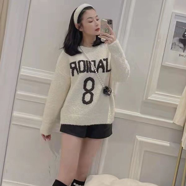 新作2021-22AW ディオール セーター 偽物  J\'ADIOR 8\' 大人気！154S55AM114_X0810 注目度抜群！ 