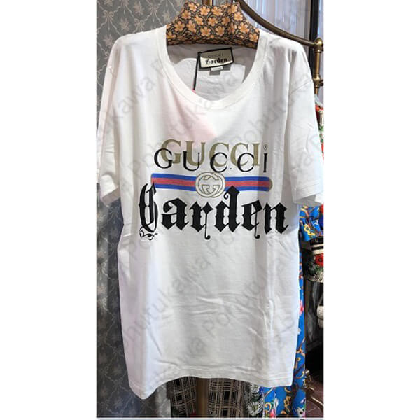 グッチ ガーデン Tシャツ コピー グッチロゴ オーバーサイズ