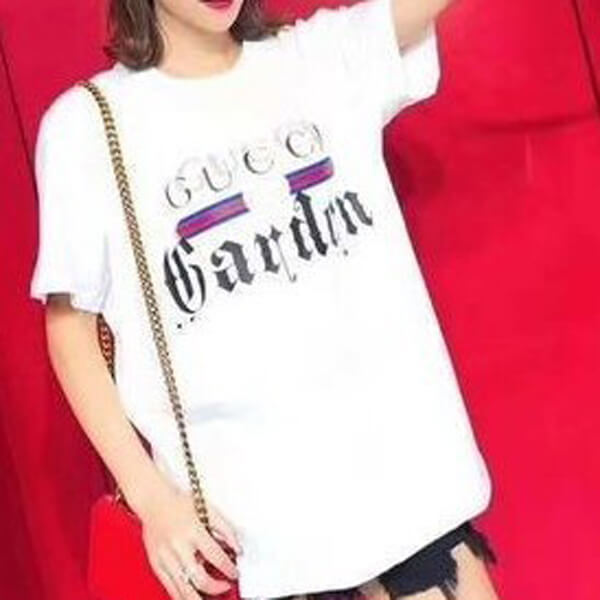 グッチ ガーデン Tシャツ コピー グッチロゴ オーバーサイズ