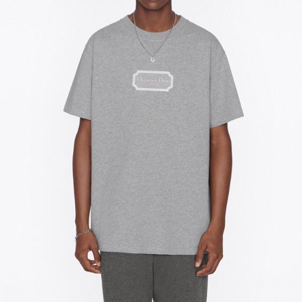 人気ディオール Tシャツ 偽物 リラックス フィット コットン ロゴ 2色 243J685B0554_C088