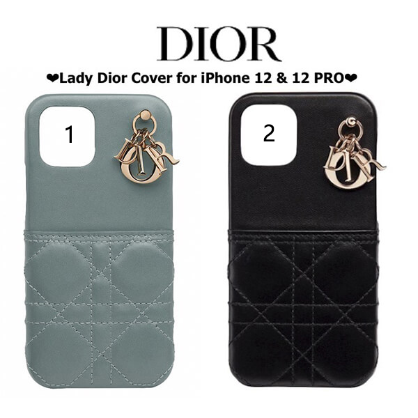ディオール スマホケース 偽物【入手困難】Lady ディオール iPhone 12 / 13 Pro用 スマホケース
