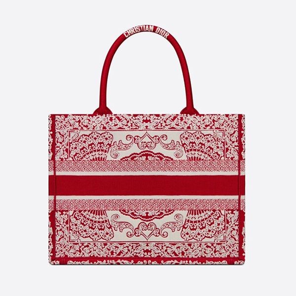 【累積売上額TOP10】ディオール ブックトート 偽物 ミディアム バッグ 全面刺繍 2色 M1296ZMGA_M933